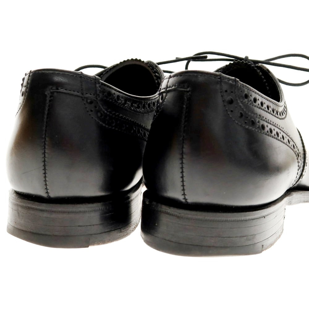 【中古】クロケットアンドジョーンズ CROCKETT&JONES COVENTRY セミブローグ ドレスシューズ ブラック【 6E 】【 状態ランクB 】【 メンズ 】