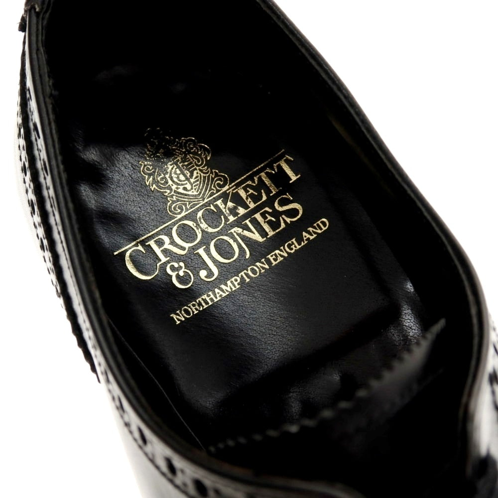 【中古】クロケットアンドジョーンズ CROCKETT&JONES COVENTRY セミブローグ ドレスシューズ ブラック【 6E 】【 状態ランクB 】【 メンズ 】