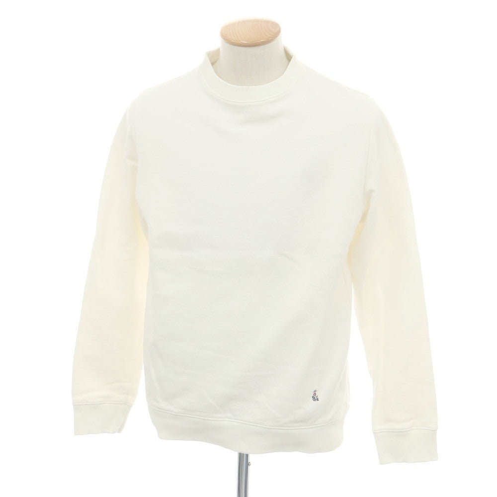 【中古】ギローバー GUY ROVER コットン クルーネック スウェット ホワイト【 S 】【 状態ランクC 】【 メンズ 】