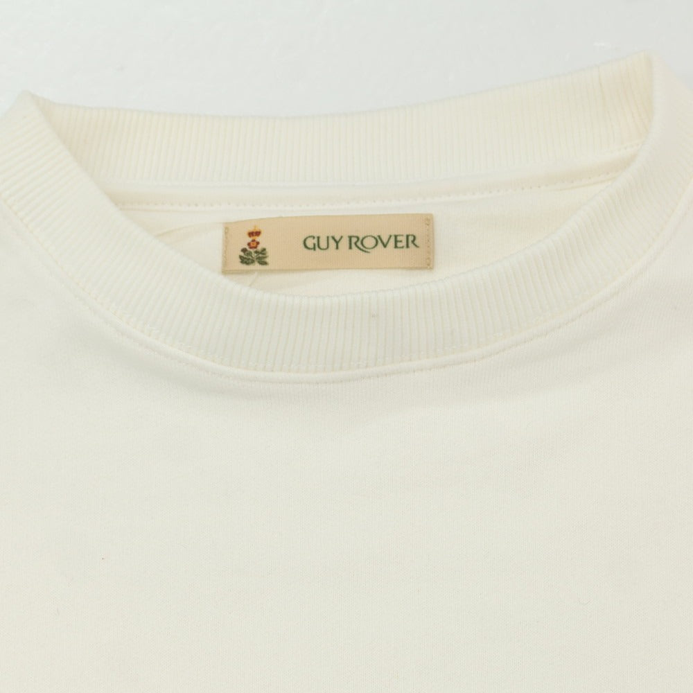 【中古】ギローバー GUY ROVER コットン クルーネック スウェット ホワイト【 S 】【 状態ランクC 】【 メンズ 】