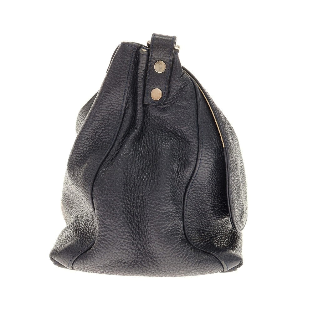 【SALE10%OFF/返品不可】【中古】ザネラート ZANELLATO ポスティーナ シュリンクレザー 2WAY ショルダーバッグ ネイビー【 状態ランクC 】【 メンズ 】