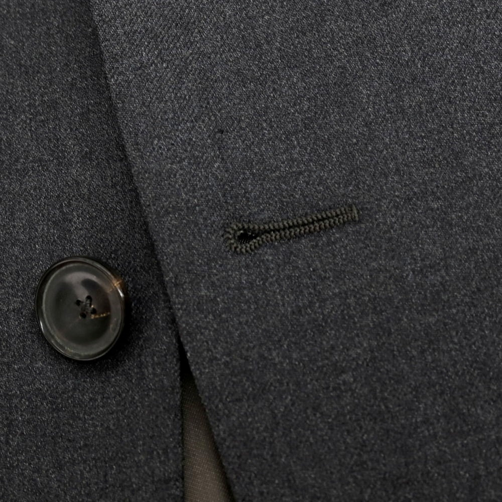 【中古】マイケルタピア MICHAEL TAPIA ウール テーラードジャケット ダークグレー【サイズ48】【 状態ランクD 】【 メンズ 】