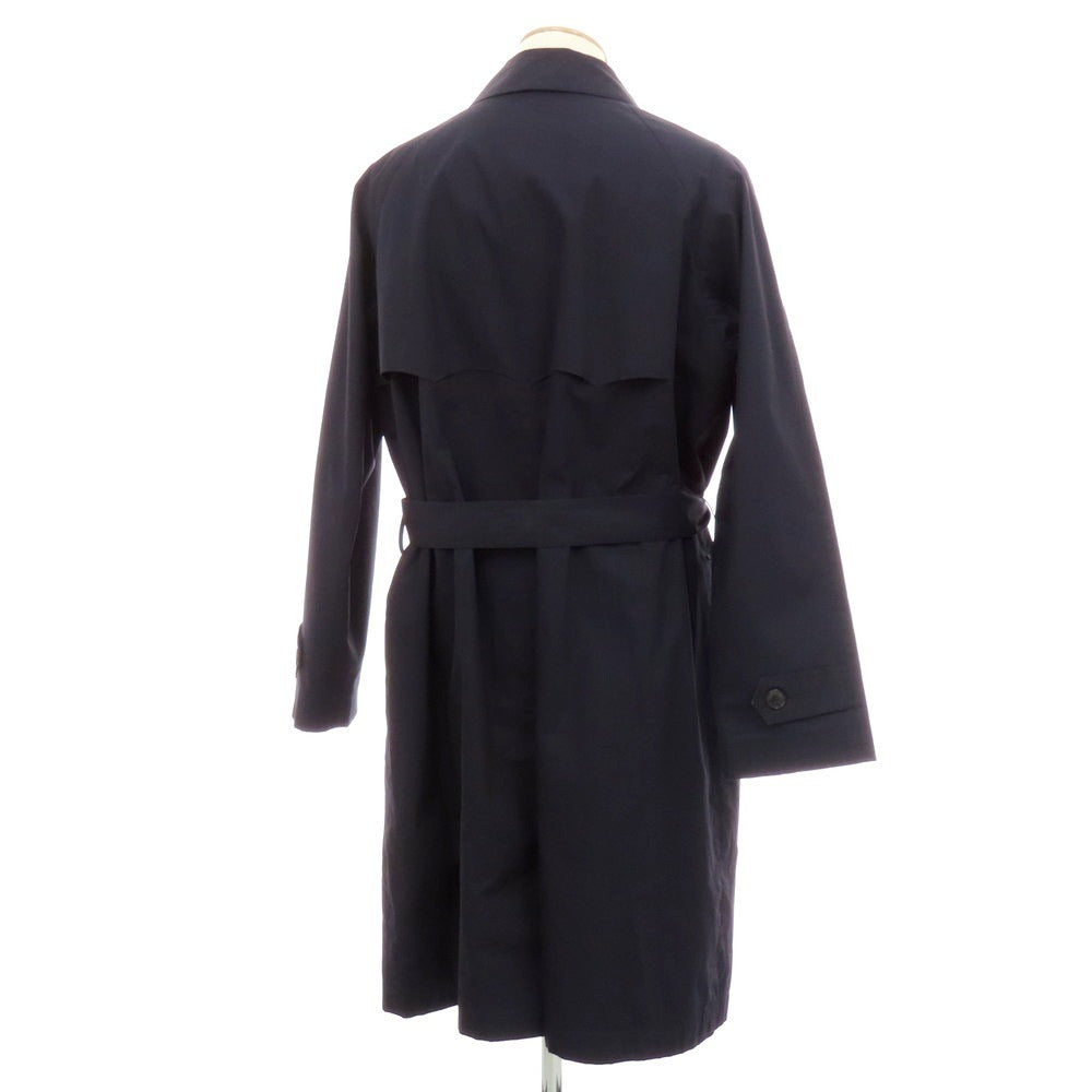 【中古】バラクータ BARACUTA コットン ステンカラーコート ネイビー【 42 】【 状態ランクC 】【 メンズ 】