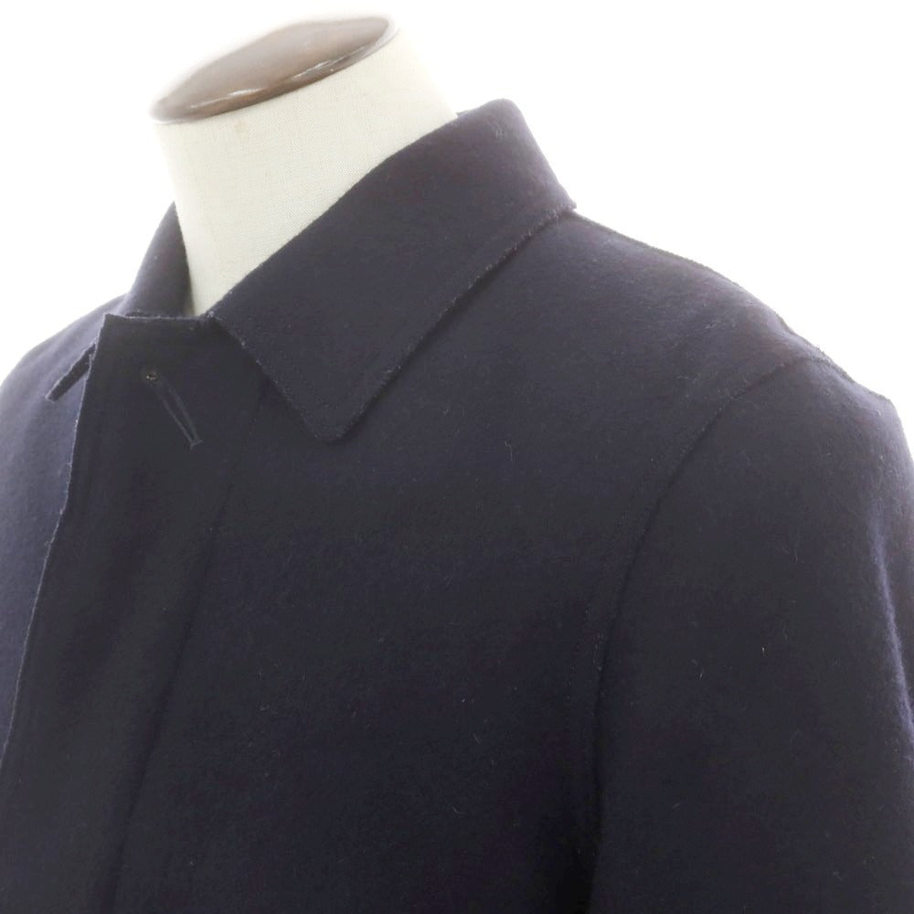 【中古】ヒピハパ jipijapa ウールナイロン ステンカラーコート ネイビー【 1 】【 状態ランクC 】【 メンズ 】