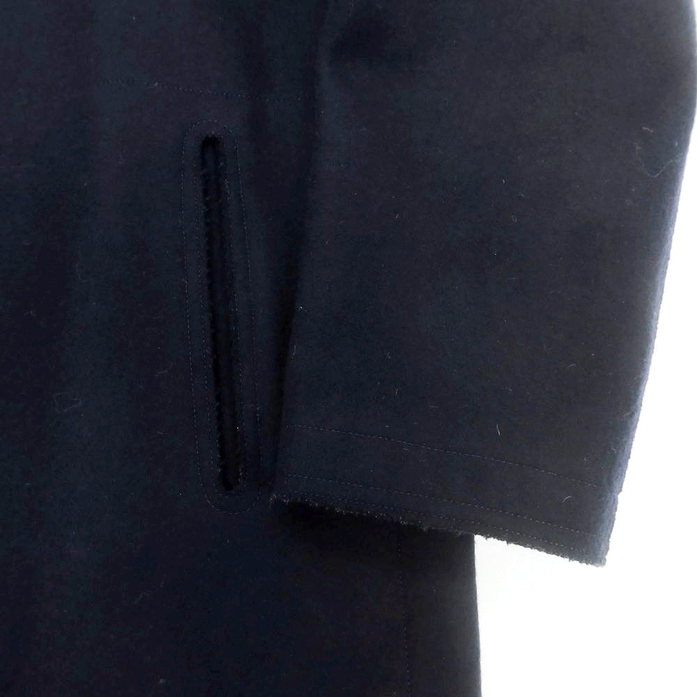 【中古】ヒピハパ jipijapa ウールナイロン ステンカラーコート ネイビー【 1 】【 状態ランクC 】【 メンズ 】