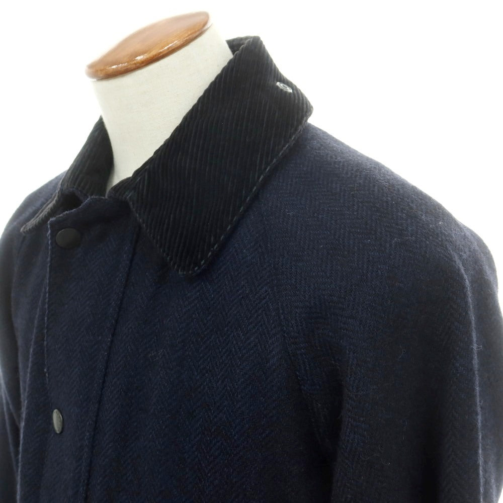 【中古】バブアー Barbour ウール フィールドジャケット ネイビー【 38 】【 状態ランクB 】【 メンズ 】