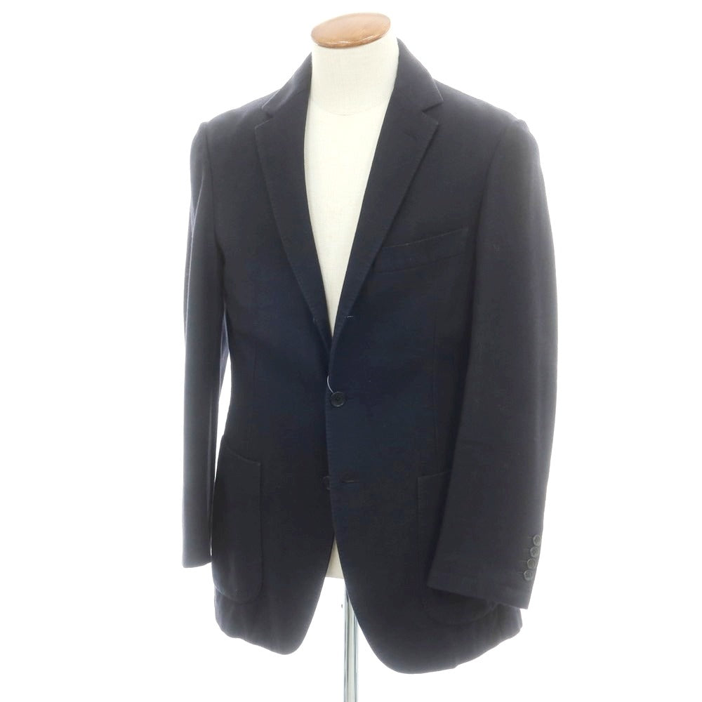 【中古】ベルベスト Belvest カシミヤ テーラードジャケット ダークネイビー【 48 】【 状態ランクC 】【 メンズ 】