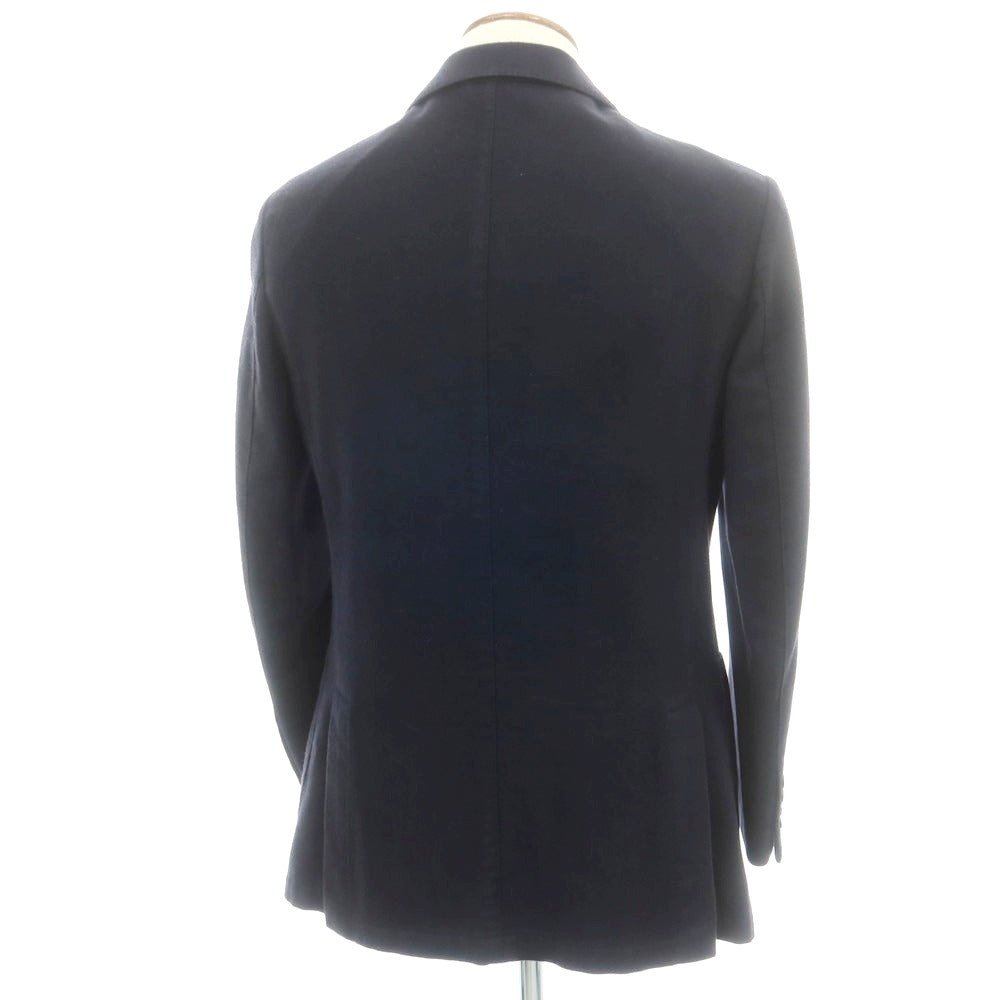 【中古】ベルベスト Belvest カシミヤ テーラードジャケット ダークネイビー【 48 】【 状態ランクC 】【 メンズ 】