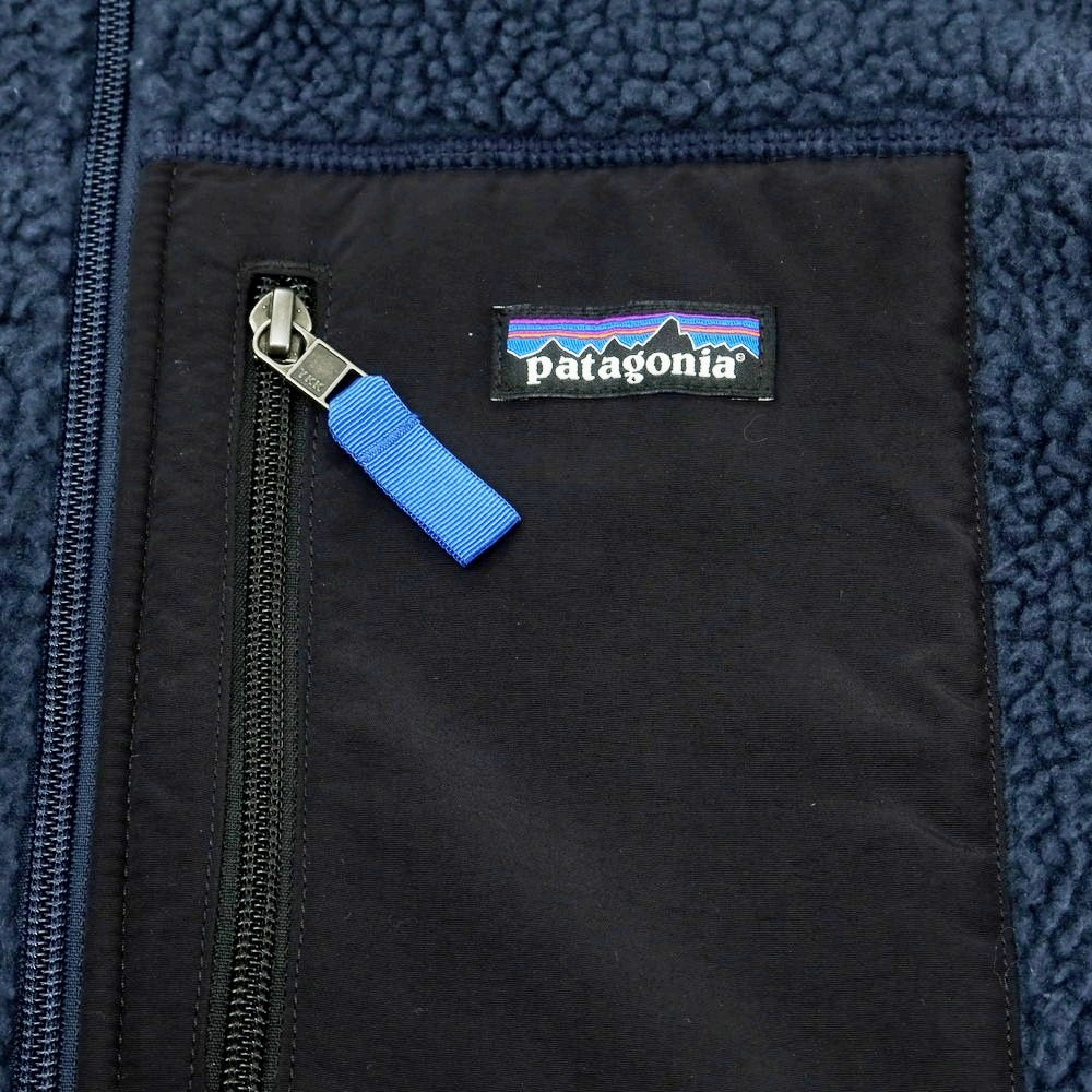 【中古】パタゴニア patagonia ポリエステル フリース ベスト ブルゾン ネイビー【 M 】【 状態ランクB 】【 メンズ 】