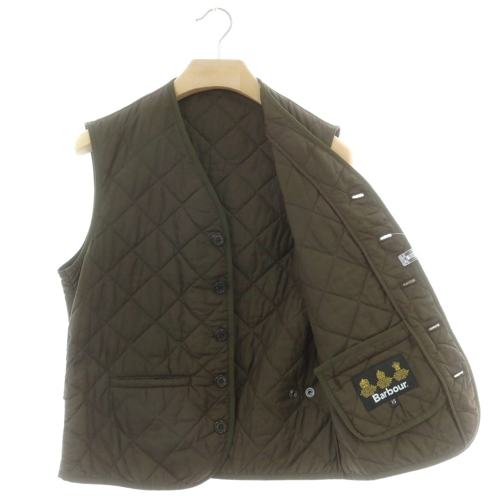 【中古】バブアー Barbour ナイロン キルティングベスト オリーブ【 XS 】【 状態ランクC 】【 メンズ 】