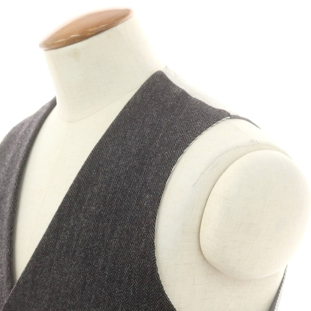 【中古】スリードッツ three dots ウール カジュアル系ジレ ベスト グレー【 表記なし(M位) 】【 状態ランクC 】【 メンズ 】