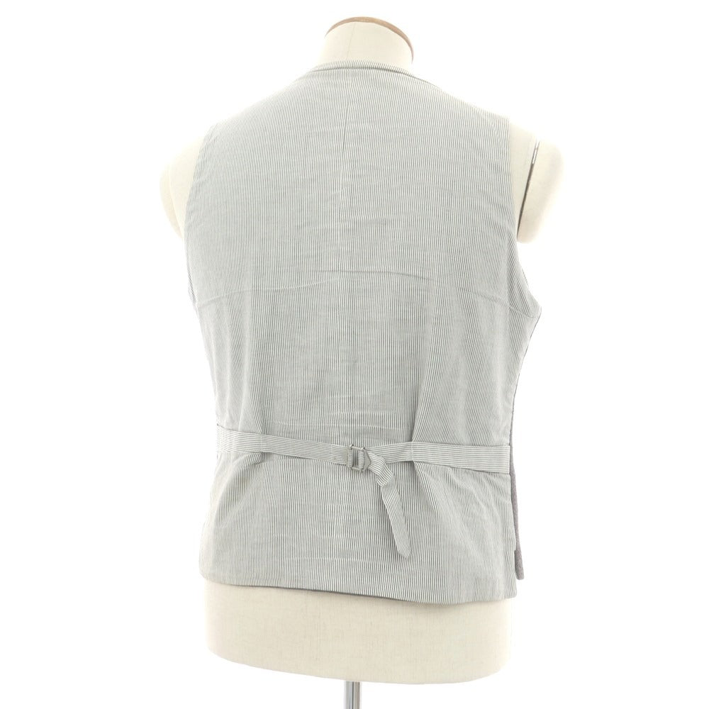 【中古】スリードッツ three dots ウール カジュアル系ジレ ベスト グレー【 表記なし(M位) 】【 状態ランクC 】【 メンズ 】