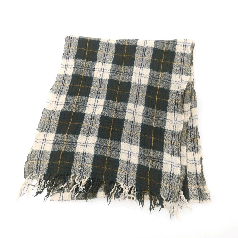 【中古】バブアー Barbour ウール ストール グリーン【 状態ランクC 】【 メンズ 】