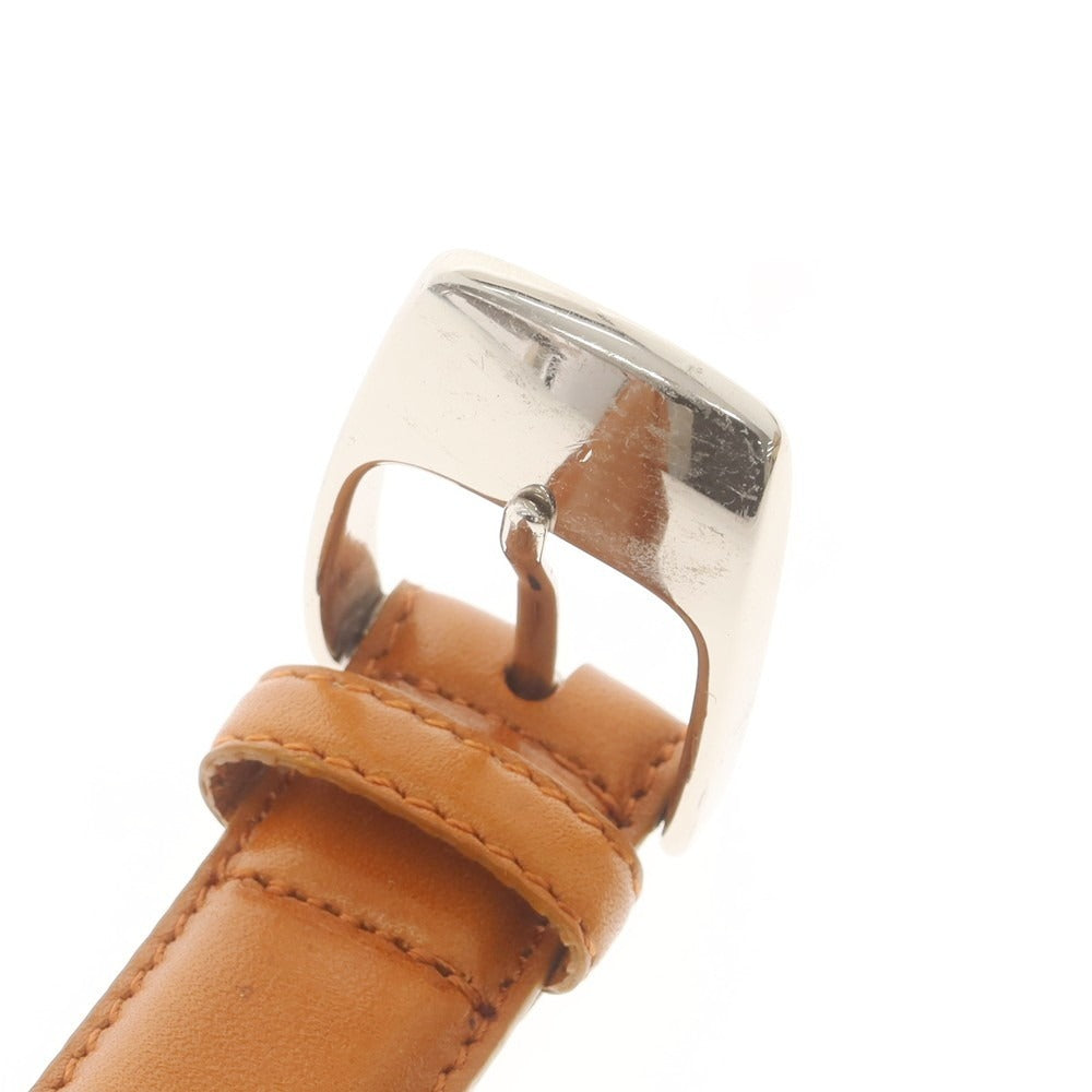 【中古】トゥモローランド TOMORROWLAND レザー ベルト ライトブラウンxシルバー【 34-86 】【 状態ランクC 】【 メンズ 】