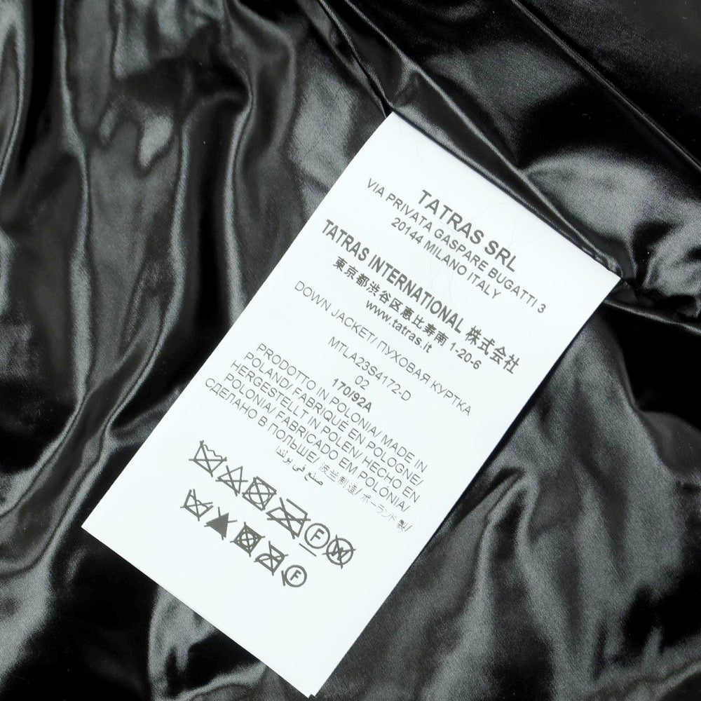 【中古】タトラス TATRAS ナイロン フーデッド ダウンジャケット ブラック【 2 】【 状態ランクA 】【 メンズ 】