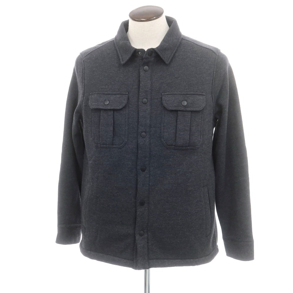 【中古】【未使用】バナナリパブリック Banana Republic コットンポリエステル カジュアルシャツ ダークグレー【 L 】【 状態ランクS 】【 メンズ 】