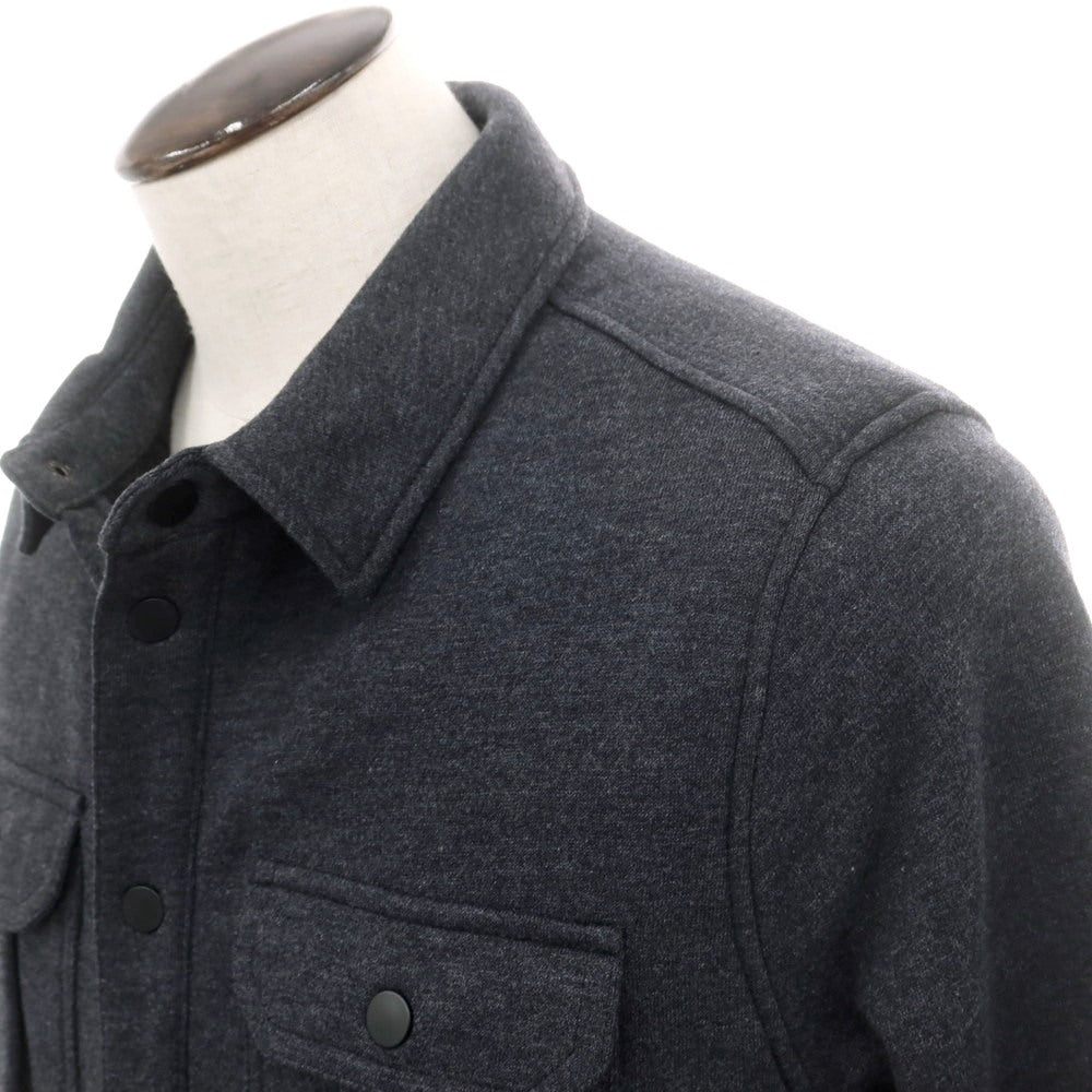 【中古】【未使用】バナナリパブリック Banana Republic コットンポリエステル カジュアルシャツ ダークグレー【 L 】【 状態ランクS 】【 メンズ 】