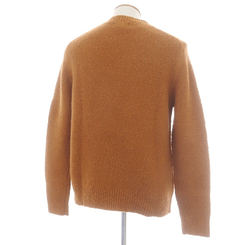 【中古】バナナリパブリック Banana Republic コットンウールアルパカ クルーネックニット ライトブラウン【 L 】【 状態ランクA 】【 メンズ 】