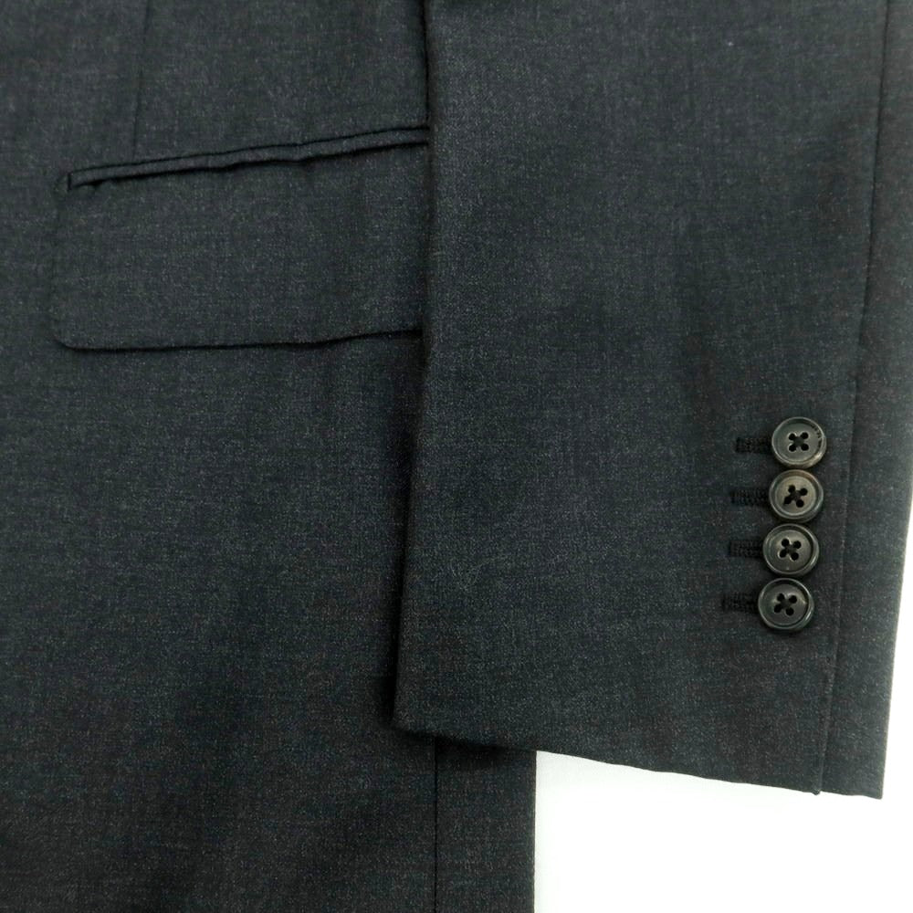 【中古】ベルベスト Belvest ウール 3つボタンスーツ チャコールグレー【 46 】【 状態ランクB 】【 メンズ 】