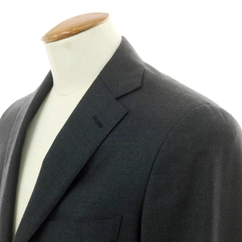 【中古】ベルベスト Belvest ウール 3つボタンスーツ チャコールグレー【 46 】【 状態ランクB 】【 メンズ 】
