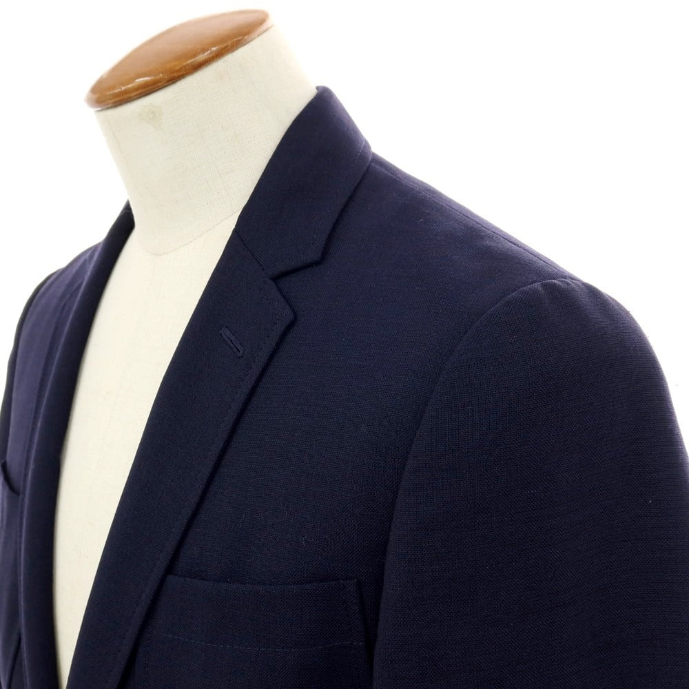 【中古】ベルベスト Belvest サマーウール テーラードジャケット ネイビー【サイズ46】【 状態ランクC 】【 メンズ 】