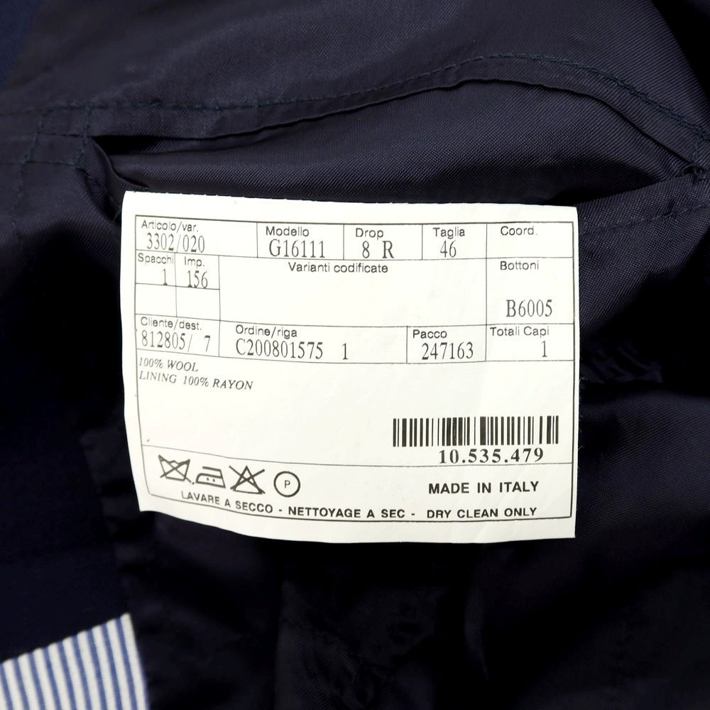 【中古】ベルベスト Belvest サマーウール テーラードジャケット ネイビー【サイズ46】【 状態ランクC 】【 メンズ 】