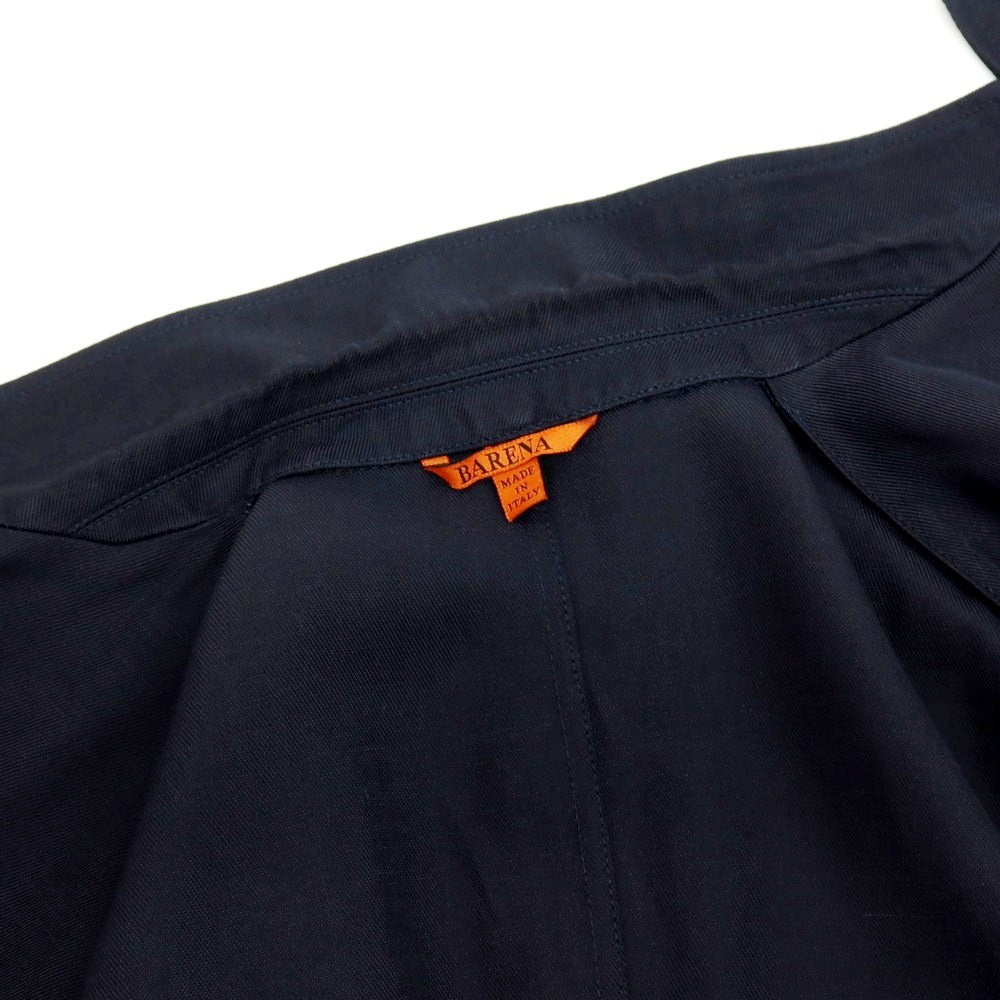 【中古】バレナ BARENA レーヨンリネン ダブル テーラードジャケット ダークネイビー【サイズ48】【 状態ランクC 】【 メンズ 】