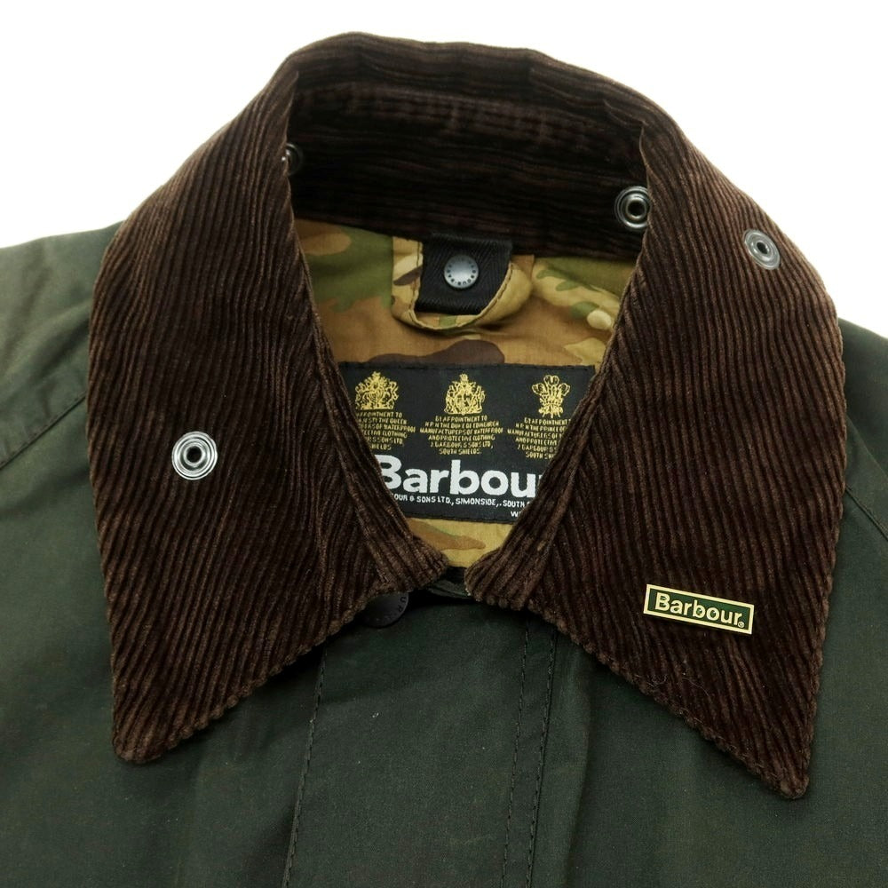 【中古】ソフネット SOPHNET. × Barbour フィールドジャケット オリーブ【 L 】【 状態ランクD 】【 メンズ 】