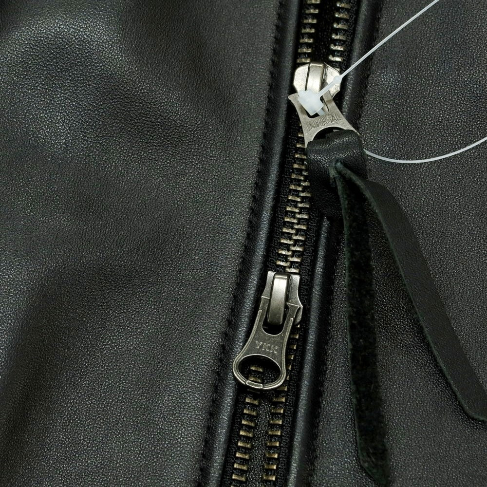 【中古】モンキータイム MONKEY TIME ラムレザー ライダースジャケット ブラック【 XL 】【 状態ランクC 】【 メンズ 】