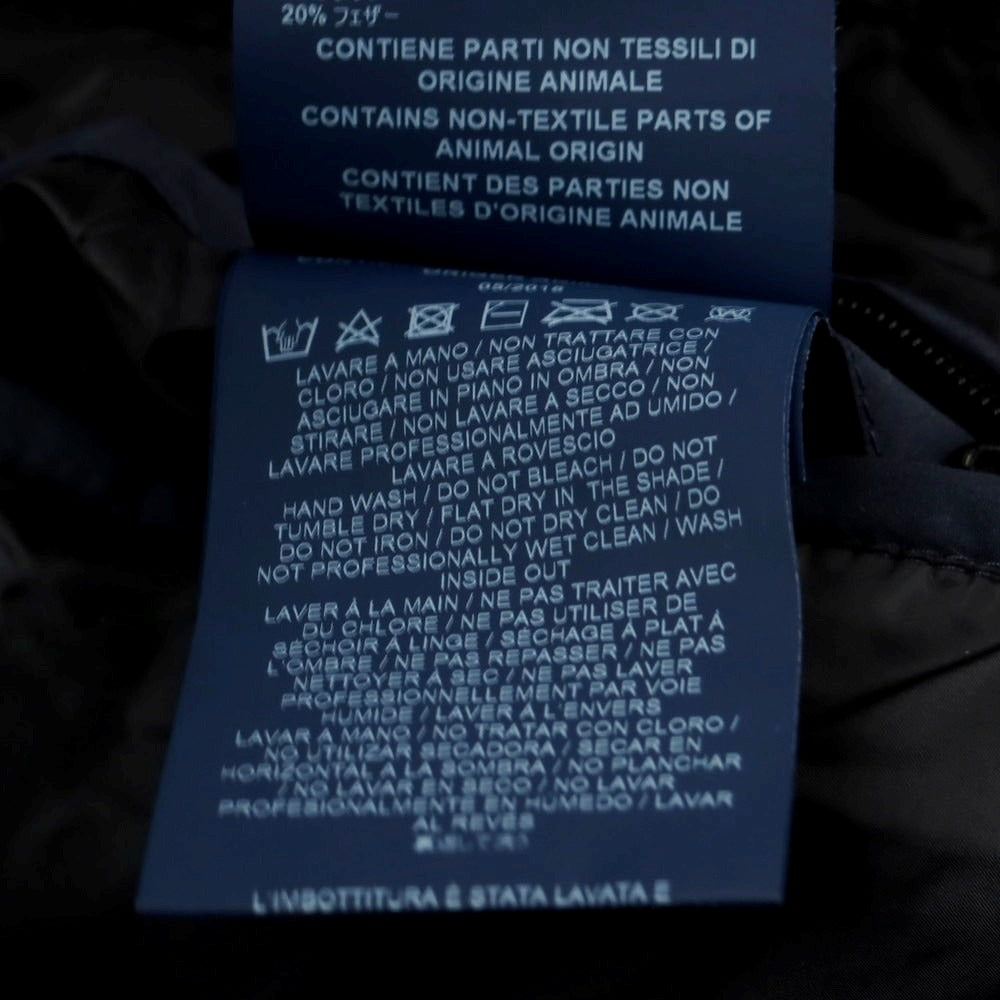 【中古】ヘルノ Herno ポリエステル ダウンコート ネイビー【 50 】【 状態ランクD 】【 メンズ 】