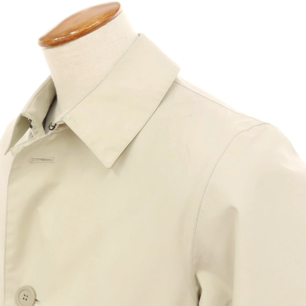 【中古】ヘルノ Herno Laminar GORE-TEX ポリエステル ステンカラーコート アイボリー【 48 】【 状態ランクD 】【 メンズ 】