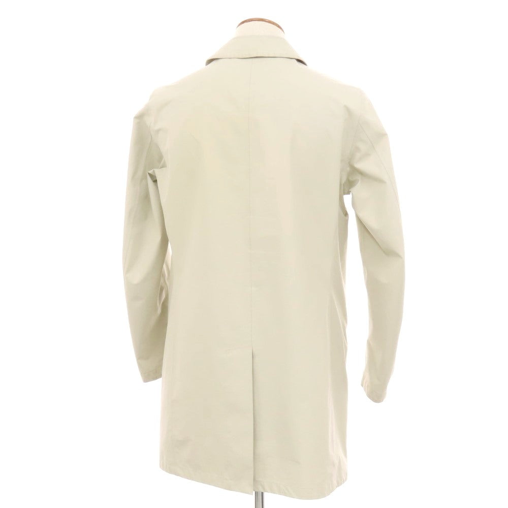 【中古】ヘルノ Herno Laminar GORE-TEX ポリエステル ステンカラーコート アイボリー【 48 】【 状態ランクD 】【 メンズ 】