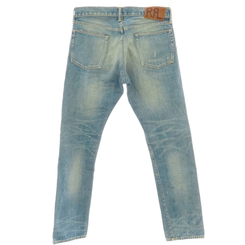 【中古】ダブルアールエル RRL DOUBLE RL ヴィンテージ加工 コットン デニムパンツ ジーンズ ブルー【 31 】【 状態ランクB 】【 メンズ 】