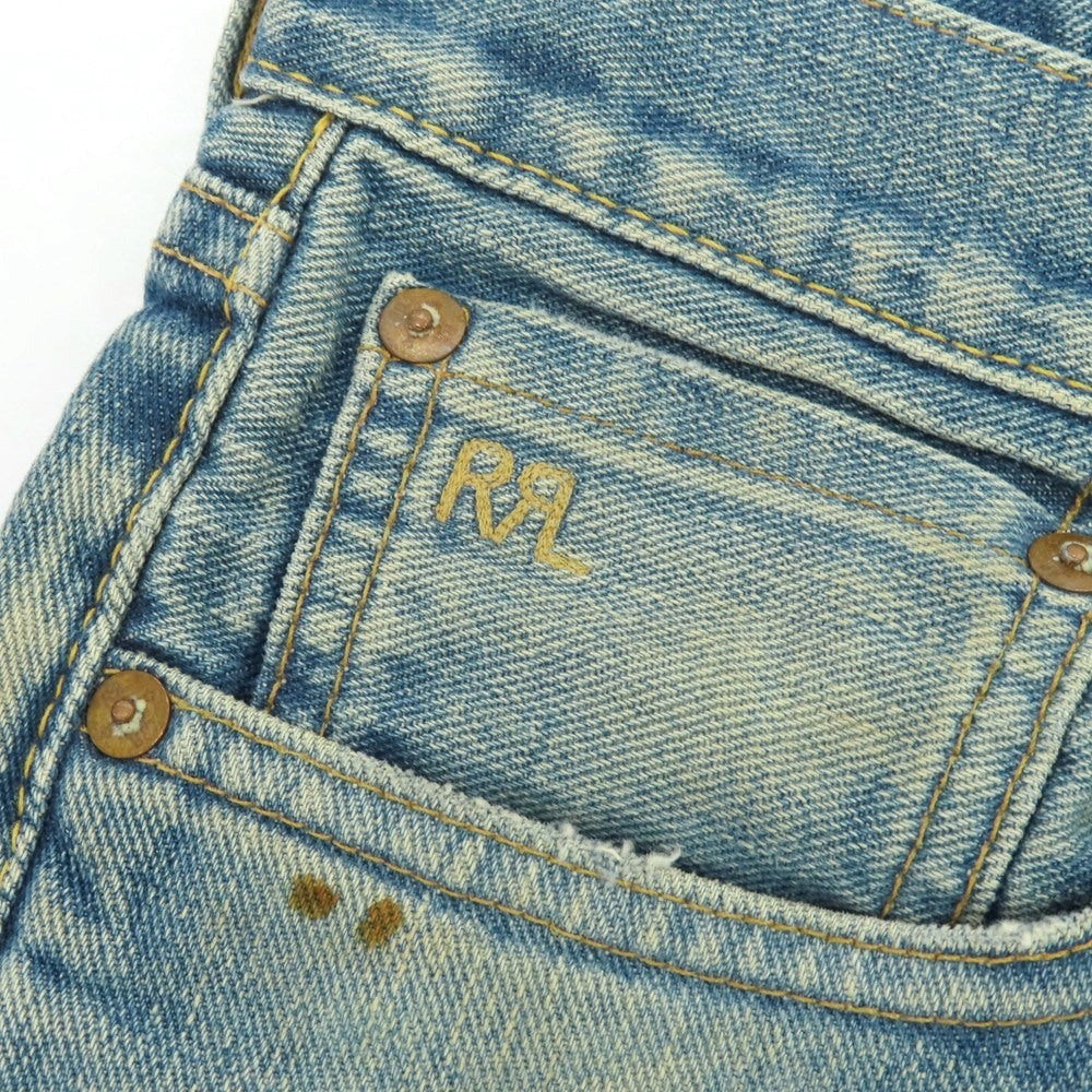 【中古】ダブルアールエル RRL DOUBLE RL ヴィンテージ加工 コットン デニムパンツ ジーンズ ブルー【 31 】【 状態ランクB 】【 メンズ 】