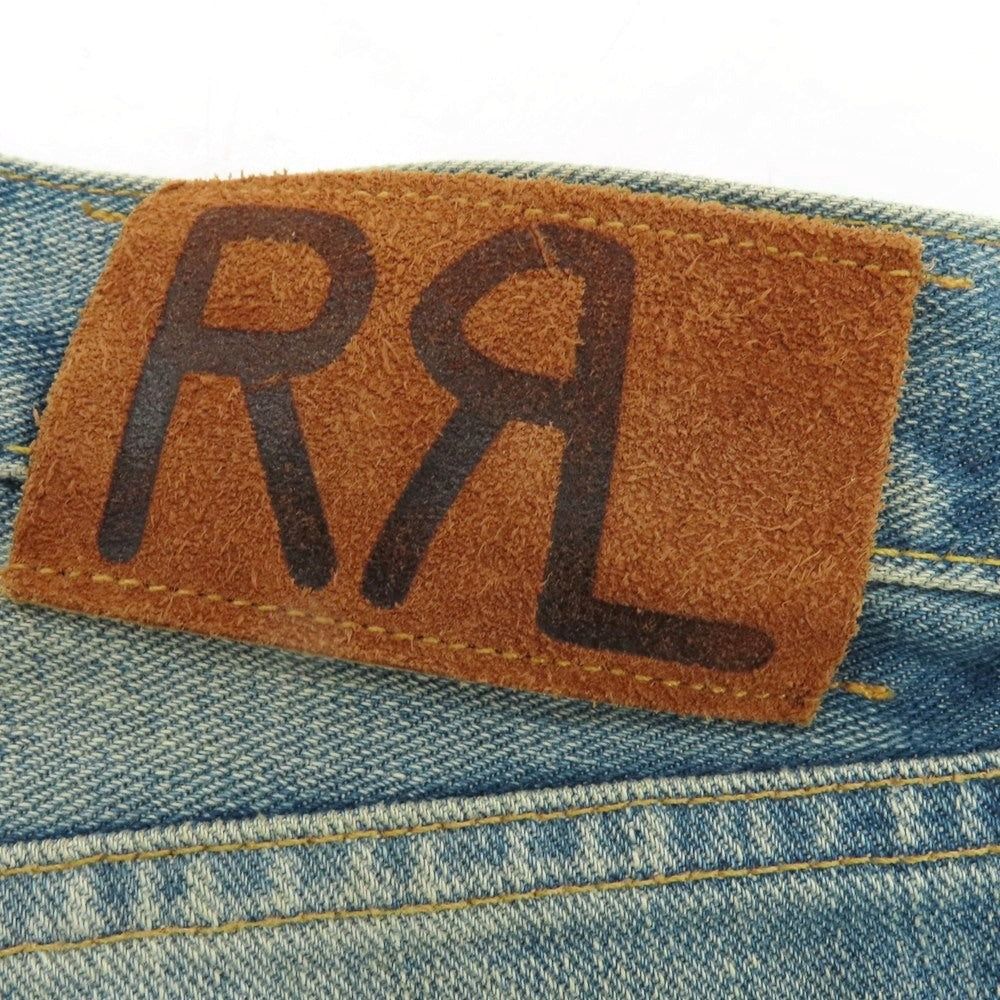 【中古】ダブルアールエル RRL DOUBLE RL ヴィンテージ加工 コットン デニムパンツ ジーンズ ブルー【 31 】【 状態ランクB 】【 メンズ 】