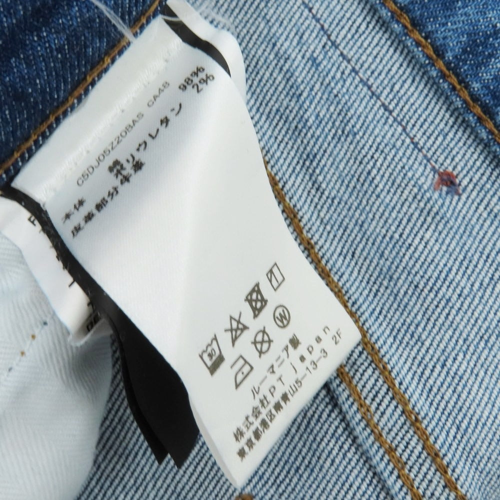 【中古】ピーティートリノ デニム PT TORINO DENIM SWING ストレッチコットン デニムパンツ ジーンズ ブルー【 31 】【 状態ランクC 】【 メンズ 】