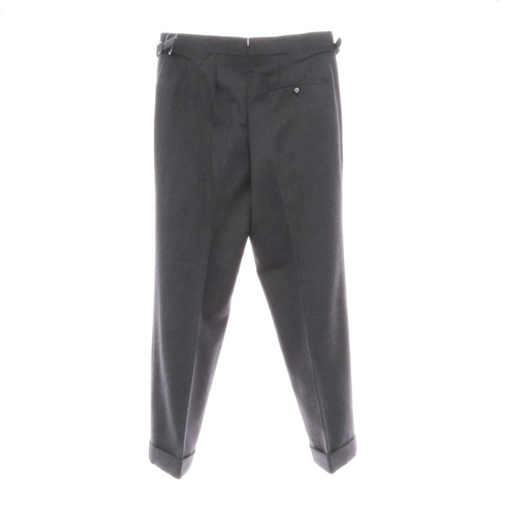 【中古】フミヤ ヒラノ ザ トラウザーズ Fumiya Hirano THE TROUSERS REGENT ウール ドレススラックスパンツ ダークグレー【 38 】【 状態ランクA 】【 メンズ 】