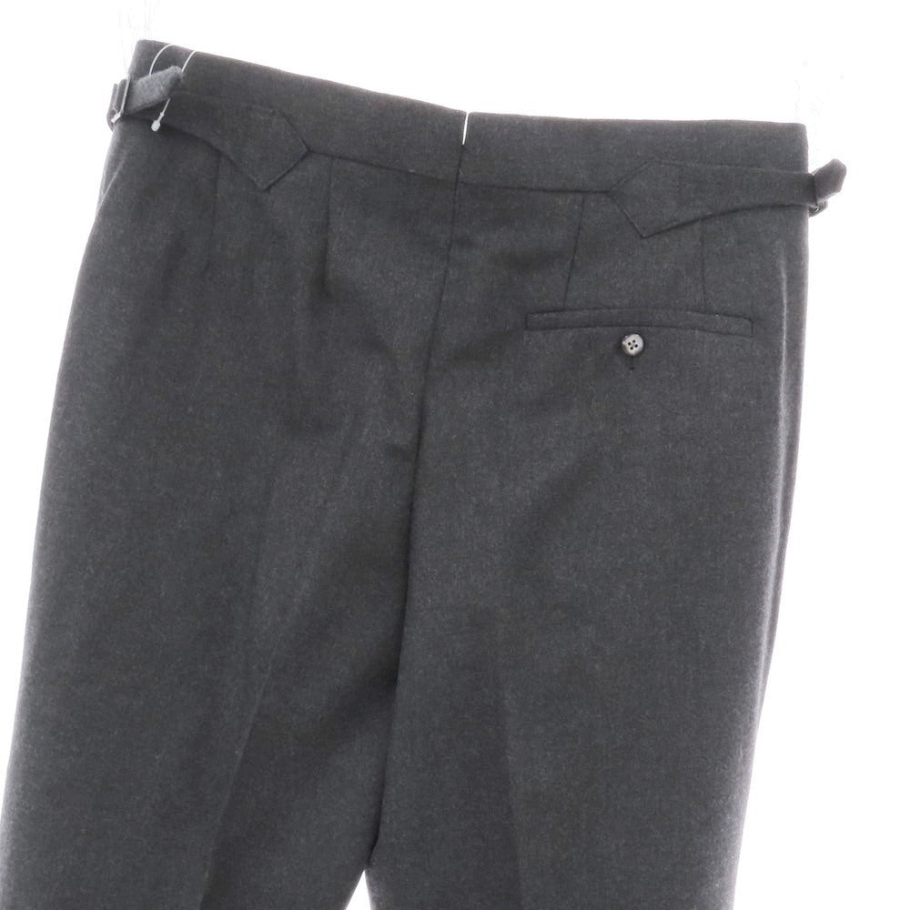 【中古】フミヤ ヒラノ ザ トラウザーズ Fumiya Hirano THE TROUSERS REGENT ウール ドレススラックスパンツ ダークグレー【 38 】【 状態ランクA 】【 メンズ 】