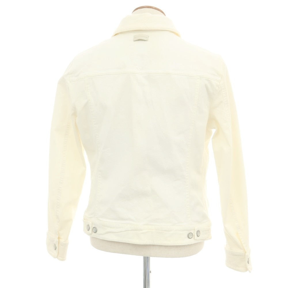 【中古】シビリア SIVIGLIA ストレッチコットン デニムジャケット ホワイト【 48 】【 状態ランクC 】【 メンズ 】