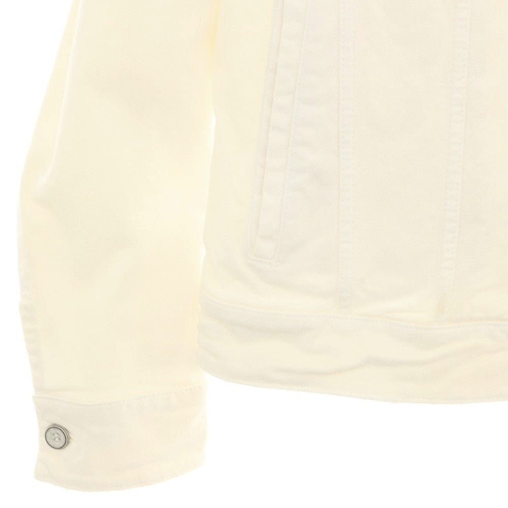 【中古】シビリア SIVIGLIA ストレッチコットン デニムジャケット ホワイト【 48 】【 状態ランクC 】【 メンズ 】