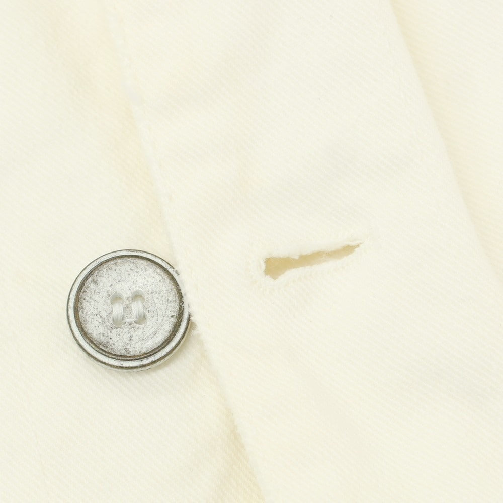 【中古】シビリア SIVIGLIA ストレッチコットン デニムジャケット ホワイト【 48 】【 状態ランクC 】【 メンズ 】