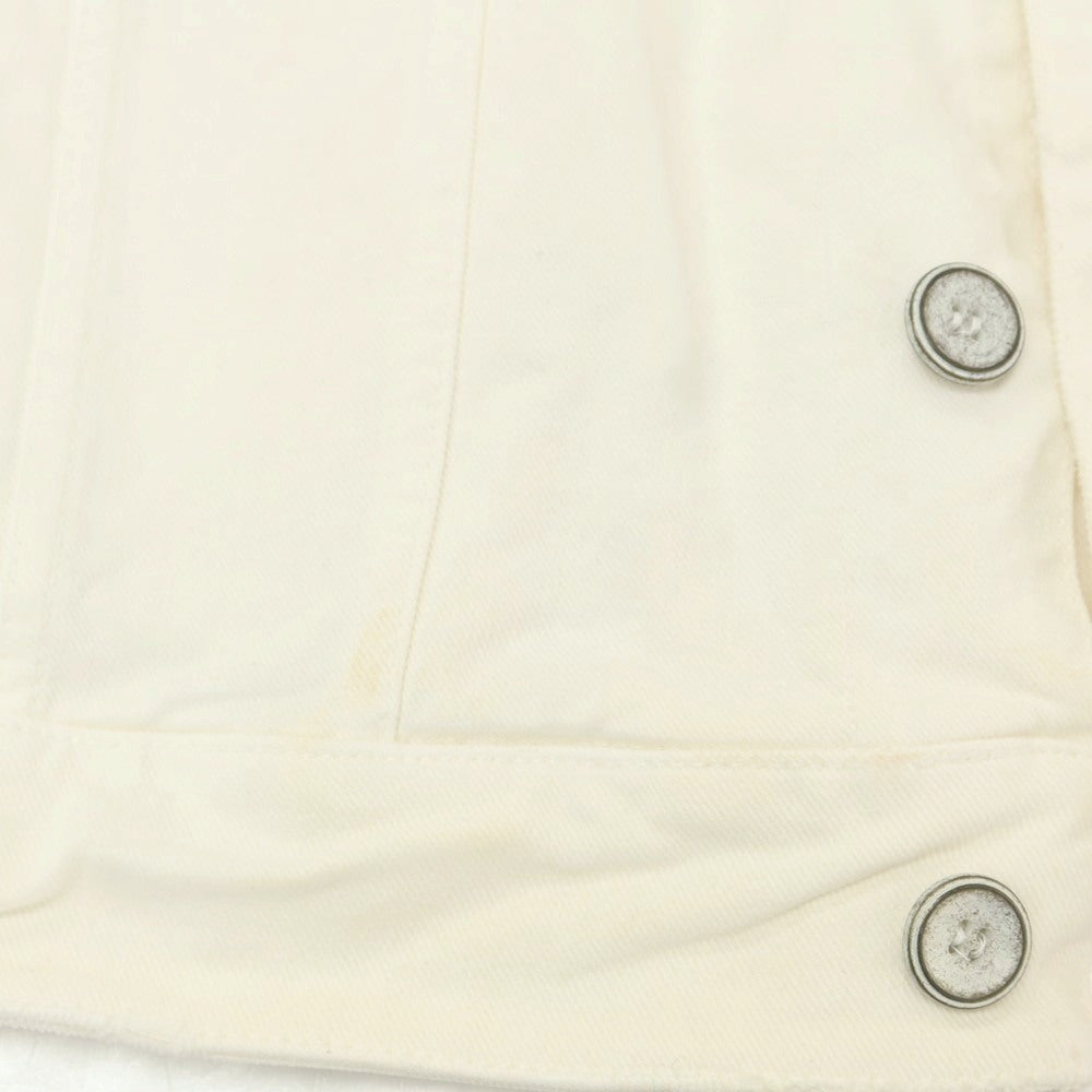 【中古】シビリア SIVIGLIA ストレッチコットン デニムジャケット ホワイト【 48 】【 状態ランクC 】【 メンズ 】