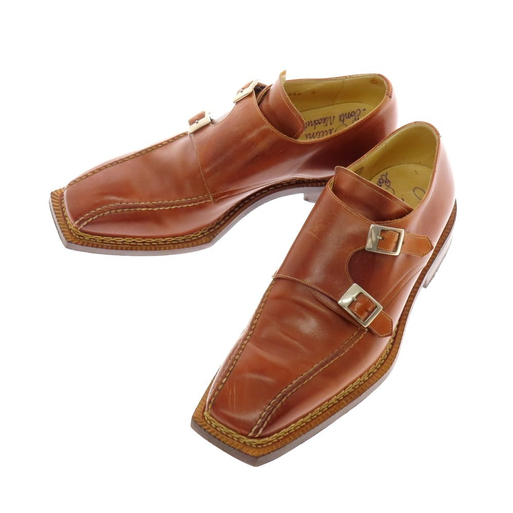 【中古】Bettini ベッティーニ ノルベジェーゼ製法 ダブルモンク ドレスシューズ ブラウン【 9 】【 状態ランクC 】【 メンズ 】