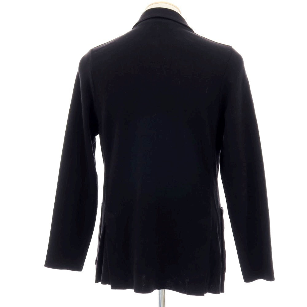 【中古】ラルディーニ LARDINI コットン ダブル ニットジャケット ブラック【サイズS】【 状態ランクB 】【 メンズ 】
