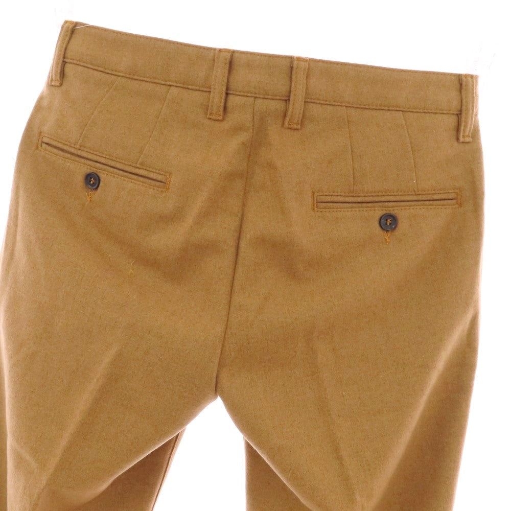 【中古】クルーナ CRUNA ウールポリエステル カジュアルスラックスパンツ ライトブラウン【 2 】【 状態ランクA 】【 メンズ 】