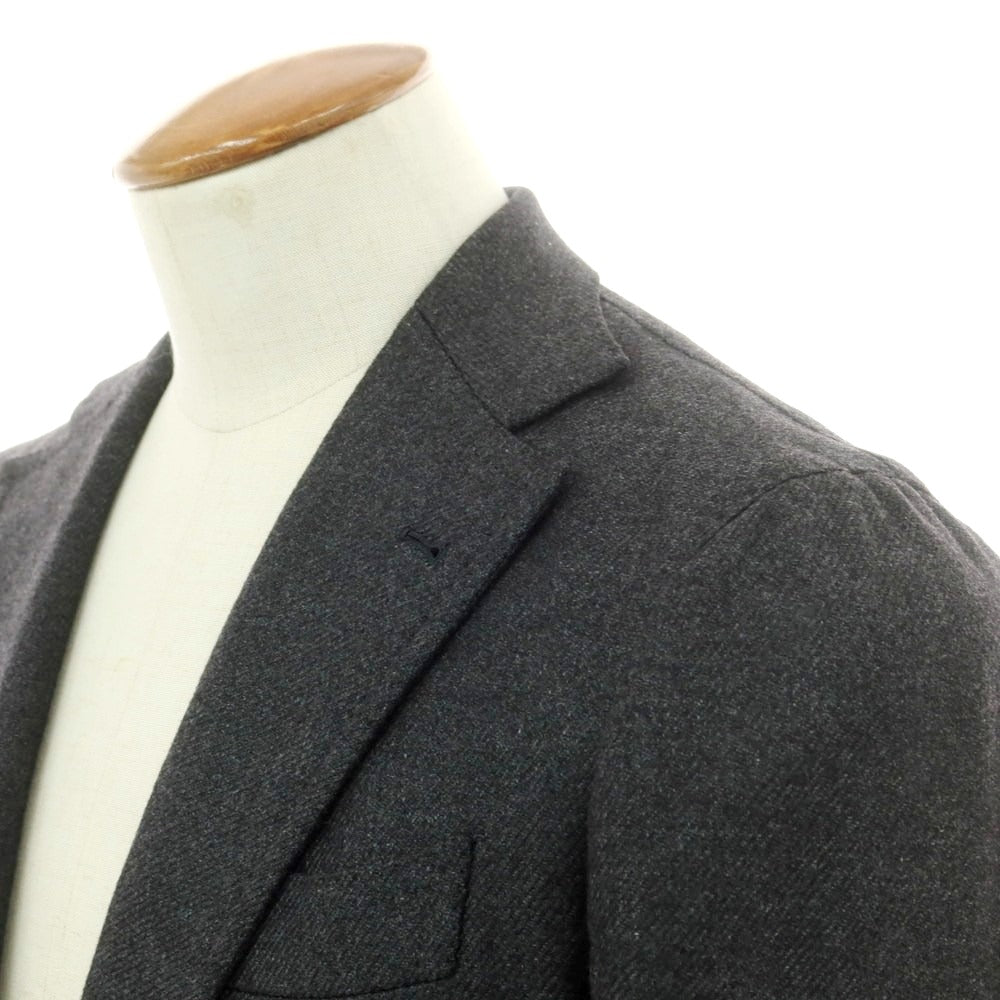 【中古】アルフォンソ シリカ Alfonso Sirica カシミヤシルク 3つボタンスーツ チャコールグレー【 46 】【 状態ランクA 】【 メンズ 】