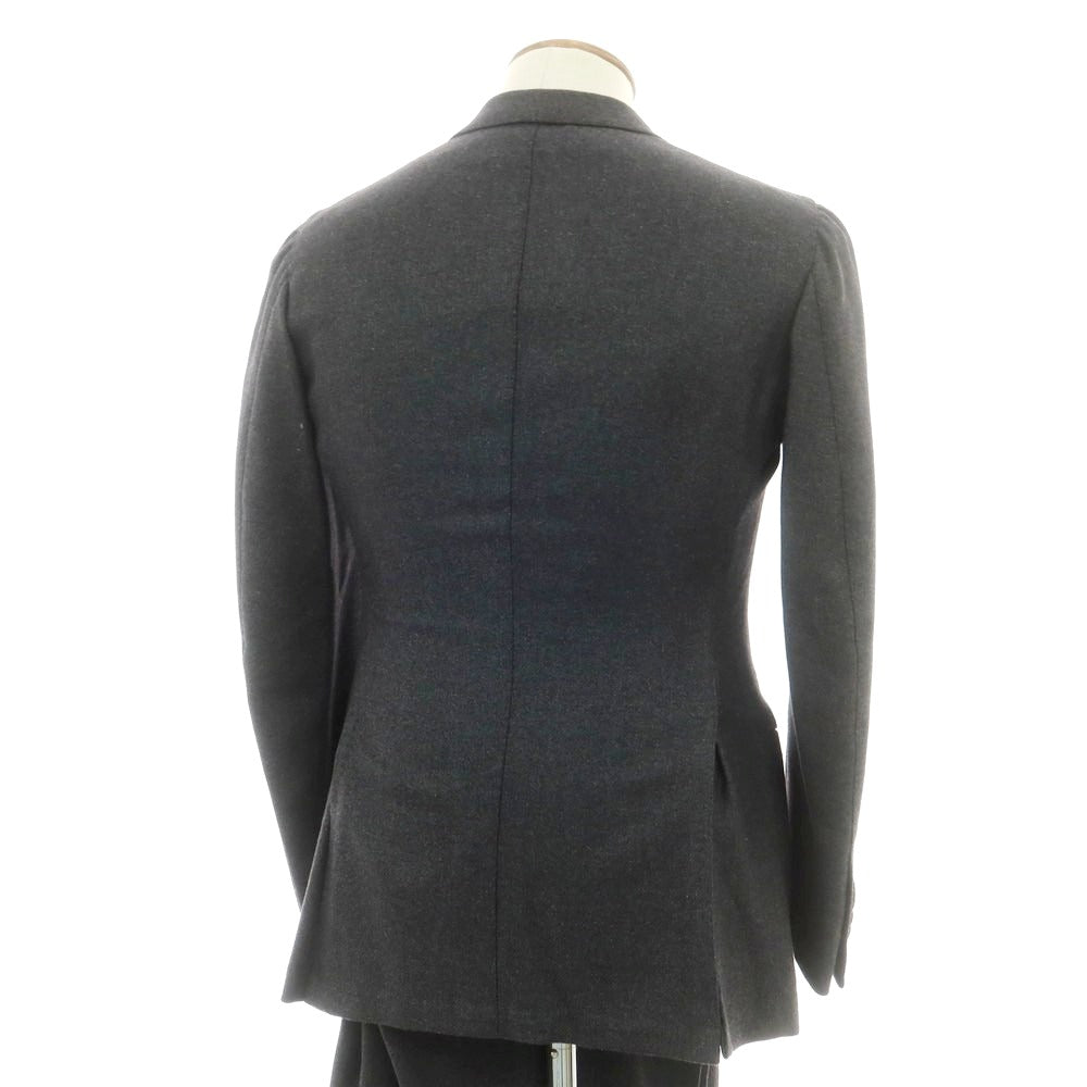 【中古】アルフォンソ シリカ Alfonso Sirica カシミヤシルク 3つボタンスーツ チャコールグレー【 46 】【 状態ランクA 】【 メンズ 】
