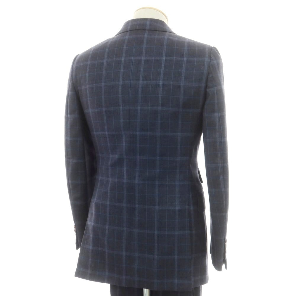 【中古】ダンヒル Dunhill ウールシルク 2つボタンスーツ ネイビー【サイズ44】【 状態ランクA 】【 メンズ 】