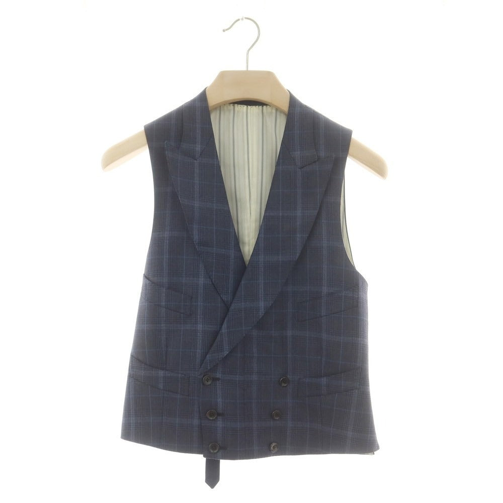 【中古】ダンヒル Dunhill ウールシルク 2つボタンスーツ ネイビー【サイズ44】【 状態ランクA 】【 メンズ 】