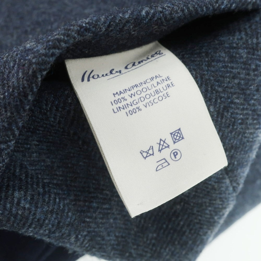 【中古】ハーディエイミス Hardy Amies ウール ショールカラー ダブル カジュアル系ジレ ベスト ネイビー【 36 】【 状態ランクB 】【 メンズ 】